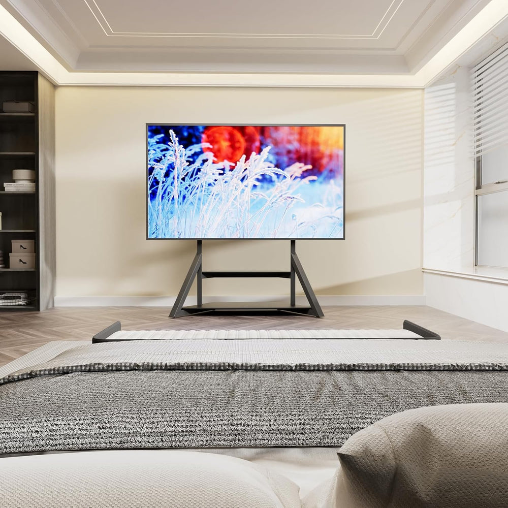 unho Large Mobile Rolling TV Stand Floor with Wheels for 65 to 100 inch | Hea...