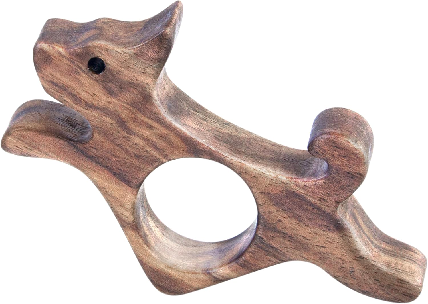 Walnut Dog Book Page Holder - Smooth Finish Wood Holder for Readers, Book Lovers & Literary Gifts
