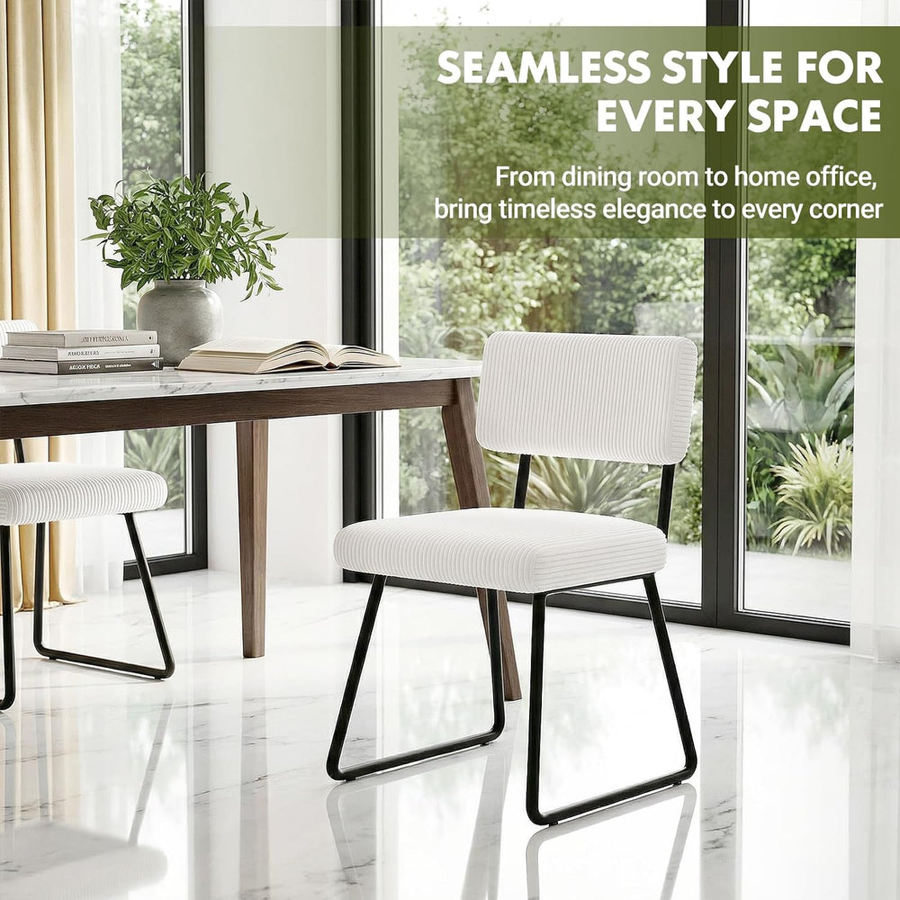 Dining Chairs Set of 2, Upholstered Velvet Dining Room Chairs Kitchen Chairs ...