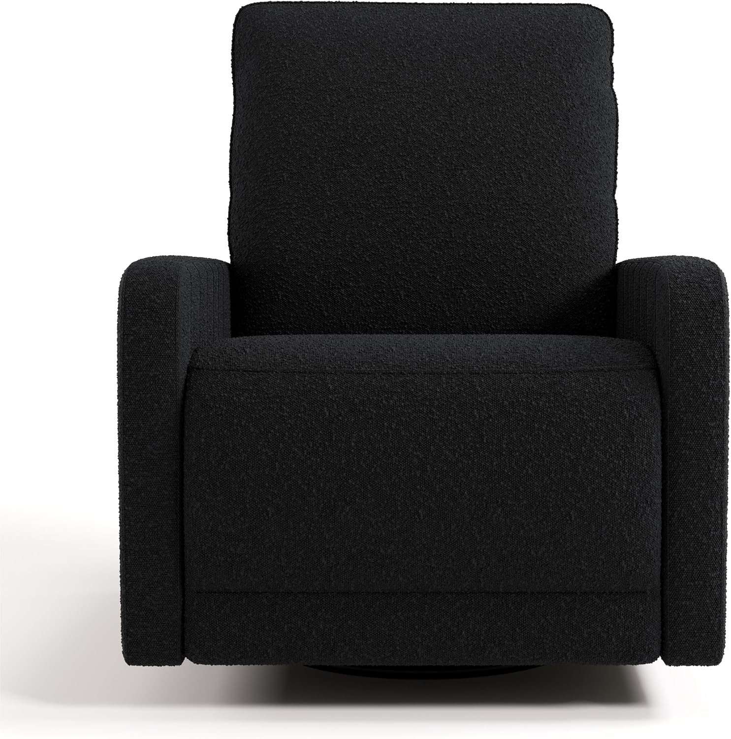 Storkcraft Kyoto Extra-Wide Power Recliner Swivel Glider, Black Boucle | Premium Electronic Nursery Wide Glider Rocking Chair, OEKO-TEX 100 Certified, Includes Dual-USB Charging Port