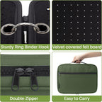 Enamel Pin Display Pages Pin Carrying Case, Pins Collection Storage Organizer Case, Travel Brooch Pin Display Bag (Pins Not Included)