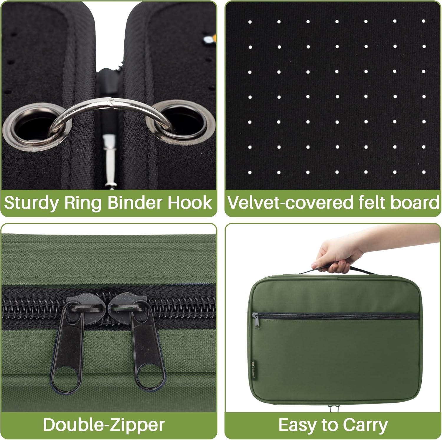 Enamel Pin Display Pages Pin Carrying Case, Pins Collection Storage Organizer Case, Travel Brooch Pin Display Bag (Pins Not Included)