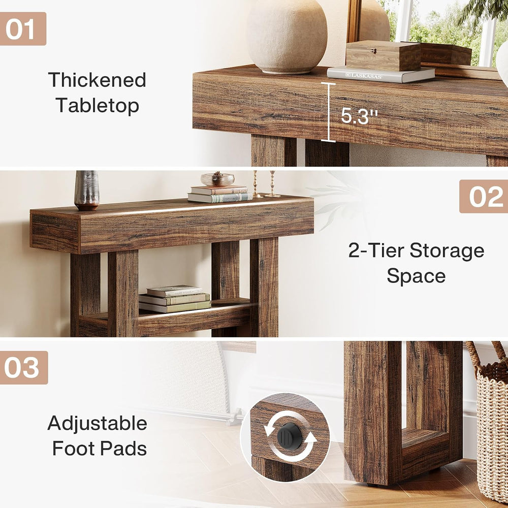Tribesigns 41.34" Farmhouse Console Table, Sofa Table Behind The Couch |...