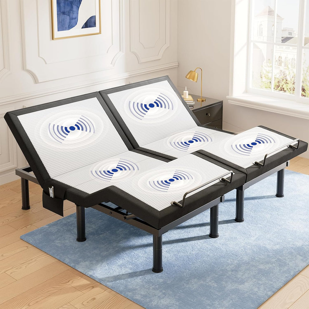 Tami Tami T600 Adjustable Bed Frame Split King Size with Remote & Massage...