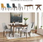 Signature Design by Ashley Lyncott Contemporary Dining Room Upholstered Side Chair with Foam Cushion, Set of 2, Cream & Brown