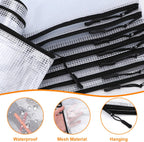 24 Pack A4 Mesh zipper pouch bags, Storage Bags, File Bags for Classroom Organization, Zipper Pouches of office supplies, Puzzles, Board Game Storage（Black）