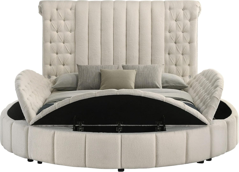 Coaster Home Furnishings Sonya Modern Classics Boucle Upholstered Queen Size ...