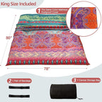 MAXYOYO Japanese Floor Mattress Futon Mattress, 4" Thicken Tatami Mat Sleeping Pad Foldable Roll Up Mat Boys Girls Dormitory Pad Kids Floor Lounger Pillow Bed, Charcoal Grey, Queen Size
