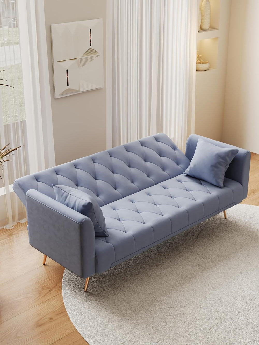 71-inch Multi-Functional Love Seat Sofa for Living Room & Bedroom
