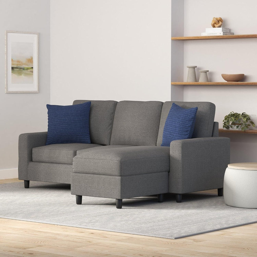 Best Choice Products Upholstered Sectional Sofa for Home, Apartment, Dorm, Bo...