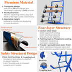 48x16x62'' Heavy Duty 4 Tiers Horizontal Lumber Storage Rack, 2400lbs Load Alloy Steel Lumber Pipe Organizer Shelf, Adjustable Bar Storage Cantilever Rack for Garage Workshop, Woodworking Shop