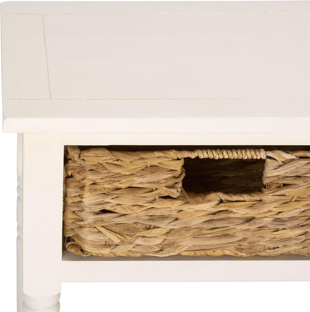 SAFAVIEH Home Collection – Christa Ivory Console Table, 3-Drawer Storage with...