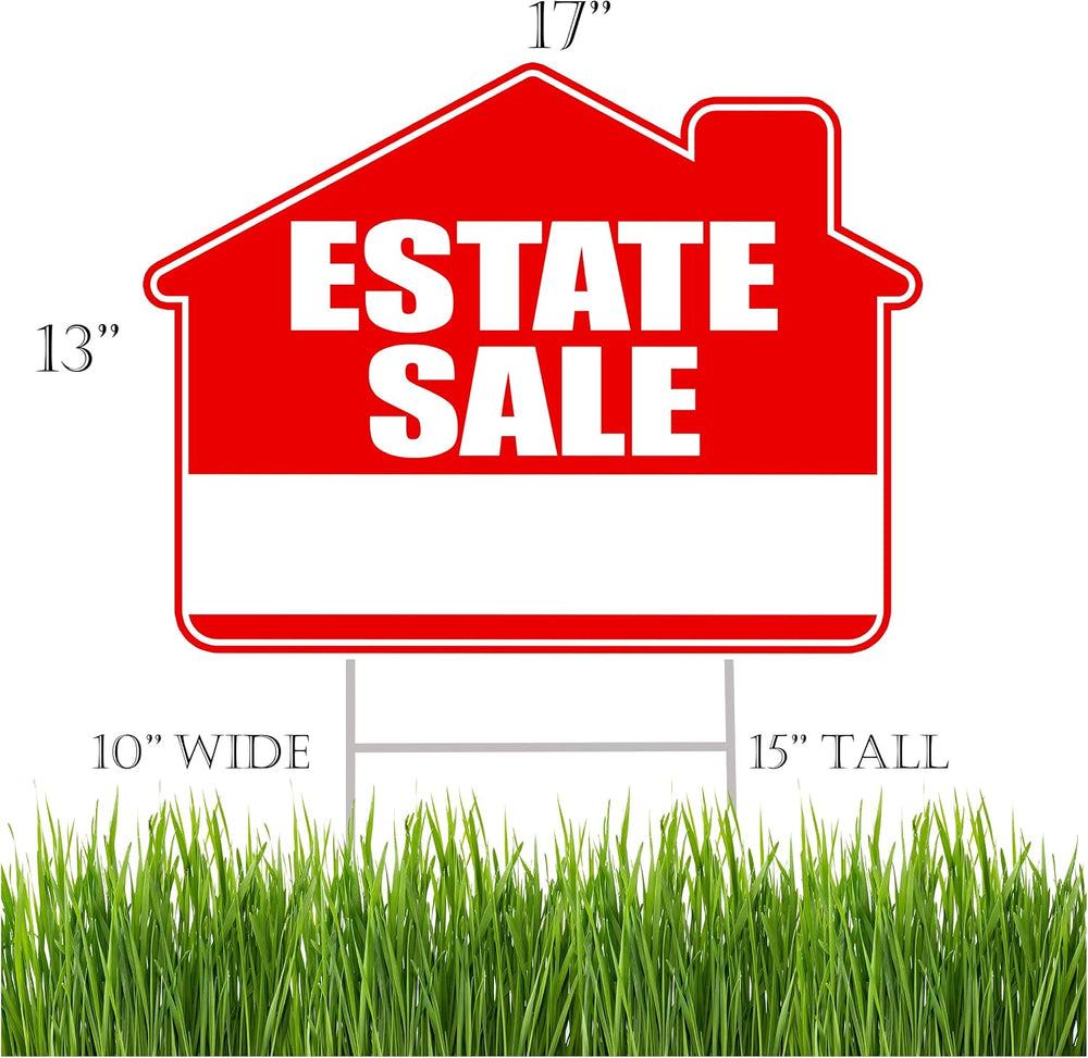 Rogue River Tactical 9 Piece Estate Sale Yard Sign Double Sided With Stake - ...