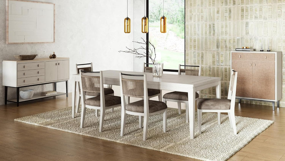 White Solid Wood Server with Metal Base, Solid Wood + MDF | Modern server wit...