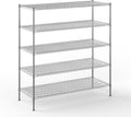 24" Deep x 60" Wide x 64" Height Wire Shelving Kit | 5-Tier | NSF Commercial Storage Rack Unit