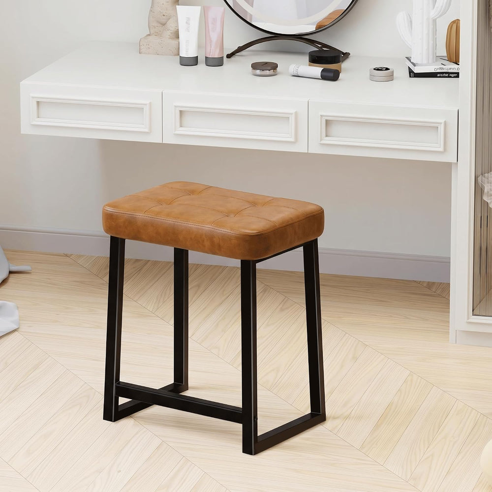 Vanity Bar Stool Chair, Makeup Stool Counter Height Stools,Small Ottoman Foot...
