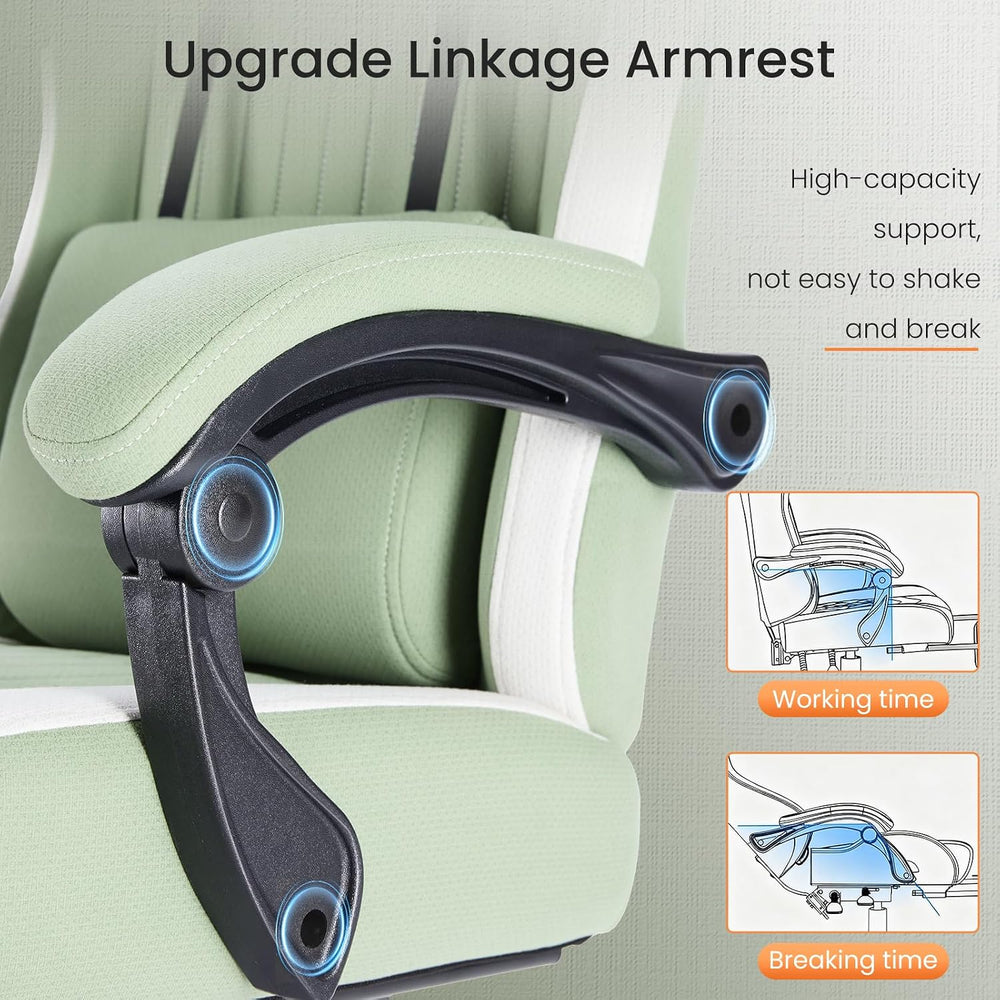 Sweetcrispy Gaming Chair, Ergonomic Computer Desk Chair, Lumbar Support | Hig...