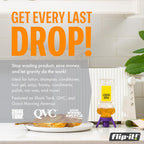 Flip-It! Bottle Emptying Kit – 6 Bottle Pack - No more wasted product - Fits most plastic bottles – 6 Base Caps, 6 Adapters – Bright Color Edition