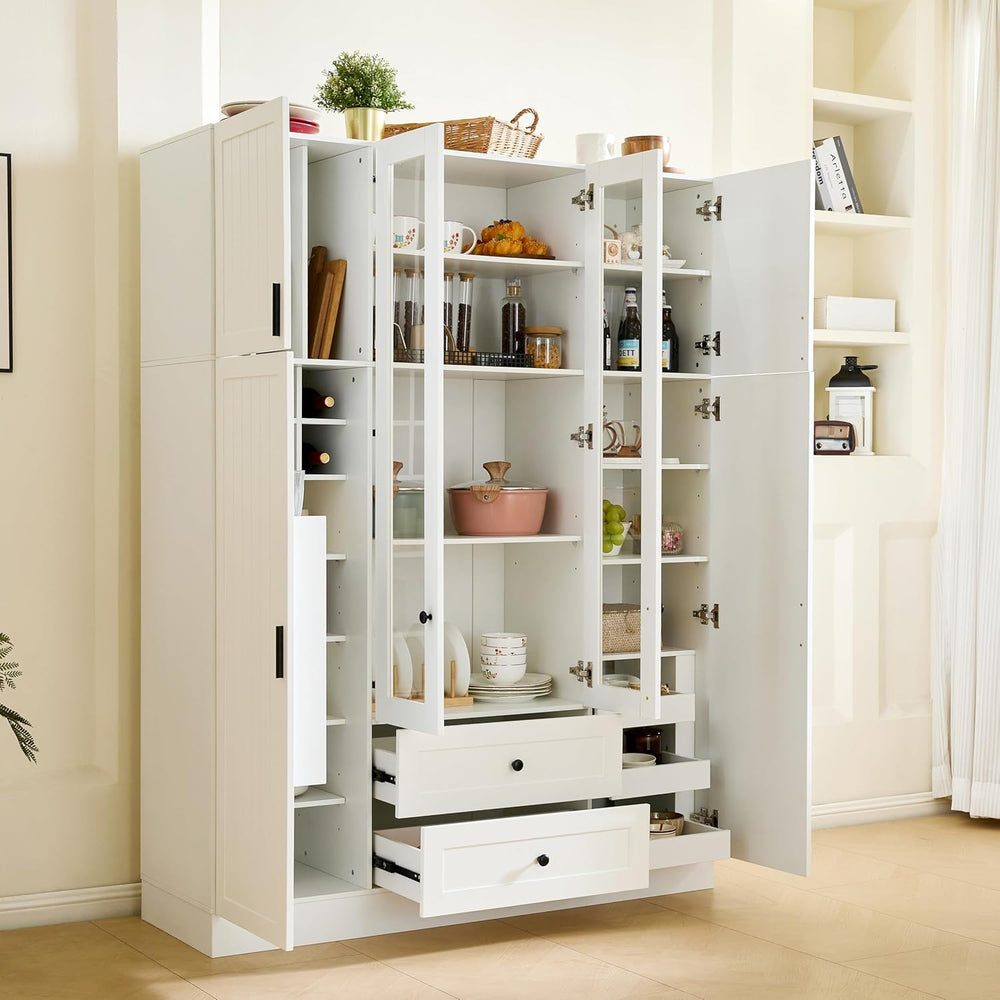 roomfitters Kitchen Pantry Organizers and Storage Kitchen Cabinet, Tall Stora...