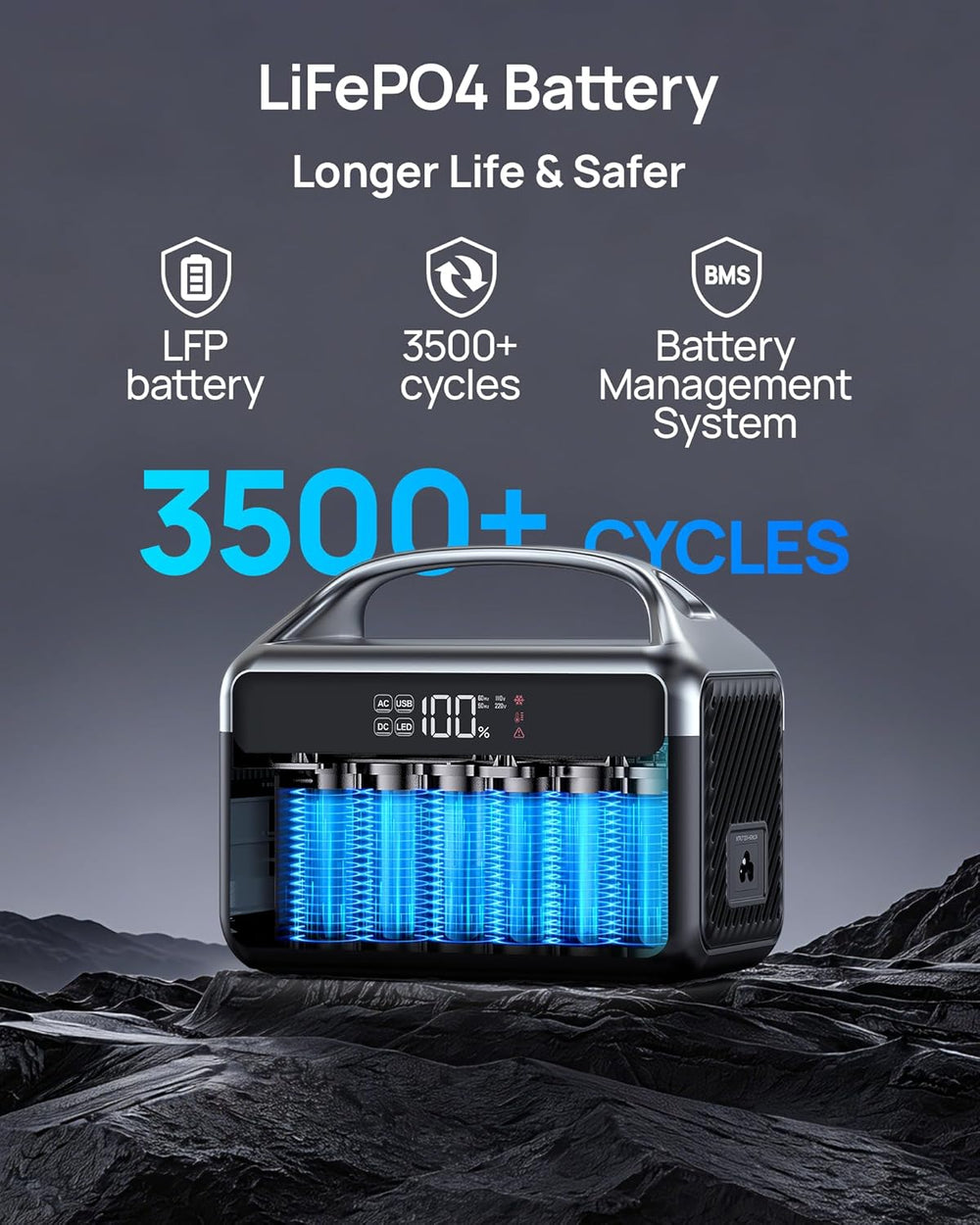 DaranEner Portable Power Station, 300W (Surge 600W) 192Wh Power Bank with 110...