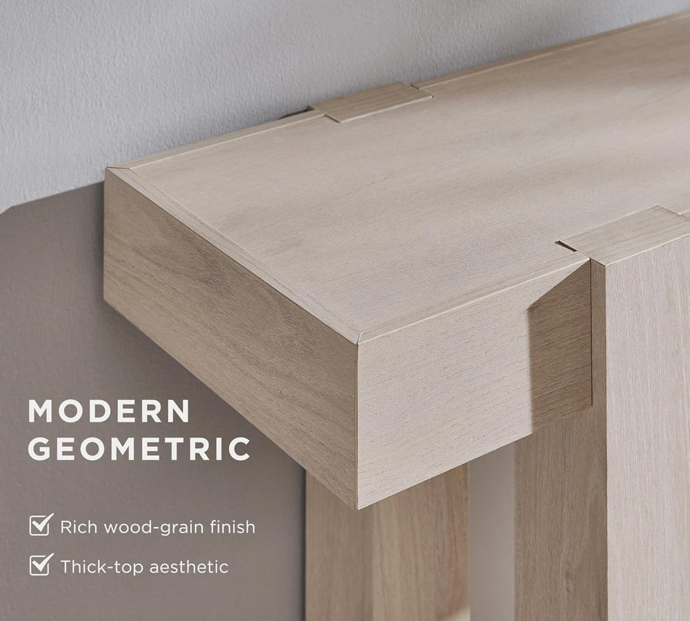 OKD Modern Farmhouse Entryway Table with 2 Drawers, 63" Wooden Console T...
