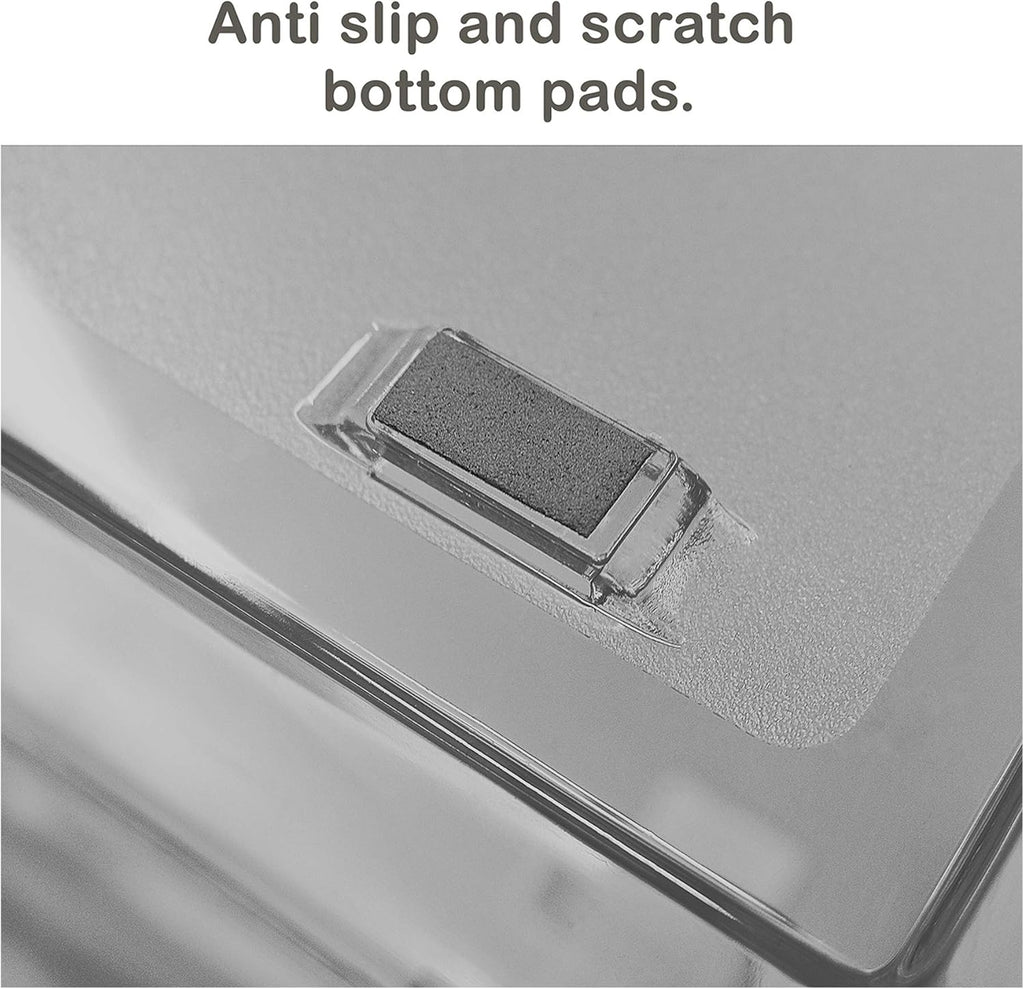 Acrimet Facility 4 Tier Letter Tray, Side Load, Letter Size/A4, Desktop File Organizer, Plastic (Clear Smoke)