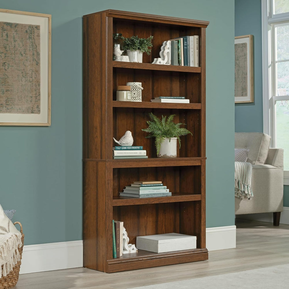 Sauder Miscellaneous Storage 5-Shelf Bookcase/ Book shelf, Washington Cherry ...