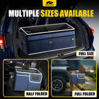 MIKKUPPA Car Trunk Organizer - 65L Collapsible Trunk Organizer with Lid, Sturdy Car Storage for SUV Auto Truck Van with Adjustable Straps and Non Slip Bottom (Blue)