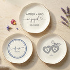 Personalized Couples Ring Dish, Engagement Gift for Bride and Groom