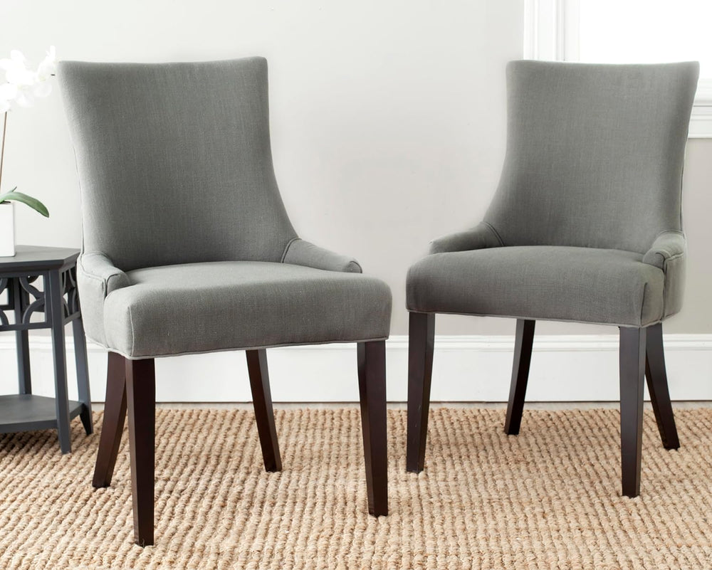 SAFAVIEH Home Collection - Lester Granite Upholstered Dining Chair, Modern Ar...