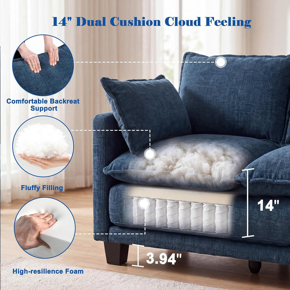 49" Loveseat Sofa Bed, 2 in 1 Convertible Small Sofa Pull Out Couch Bed ...