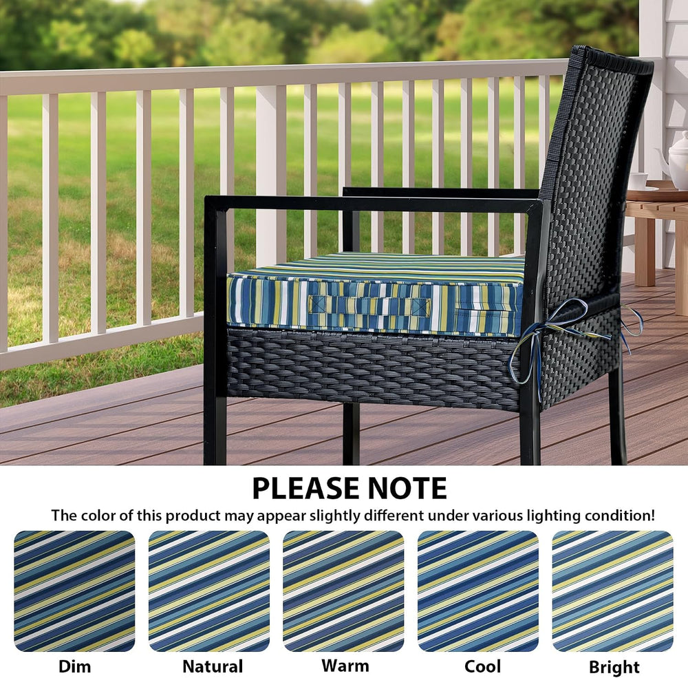 IPYNBAP Outdoor Chair Cushions Set of 4 -Waterproof Outdoor Seat Cushions for...