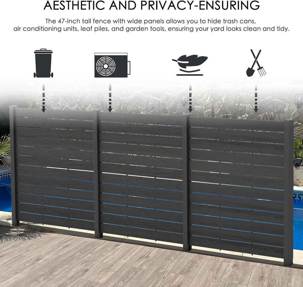 Kozyard 50" W x 48" H Privacy Screens Fence Panel Specifically for ...