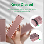 7 Day Weekly Metal Pill Organizer for Travel, Kursoaya Premium Aluminum Daily Pill Box, Cute Portable Pill Case, Large Capacity Pill Holder for Supplements, Pills, Vitamins, Medicine