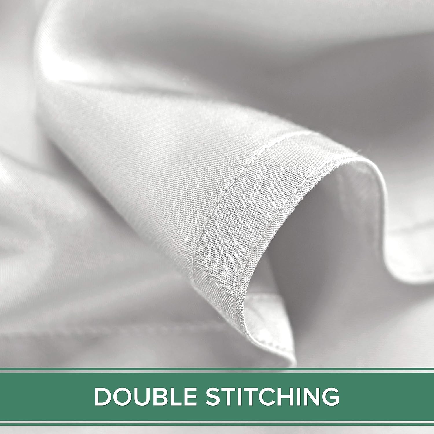 Queen Pillowcases by Pure Bamboo, Genuine 100% Organic Viscose Derived from Bamboo, Luxuriously Soft & Cooling, Double Stitching, Envelope Closure (2 Queen Pillowcases, White)