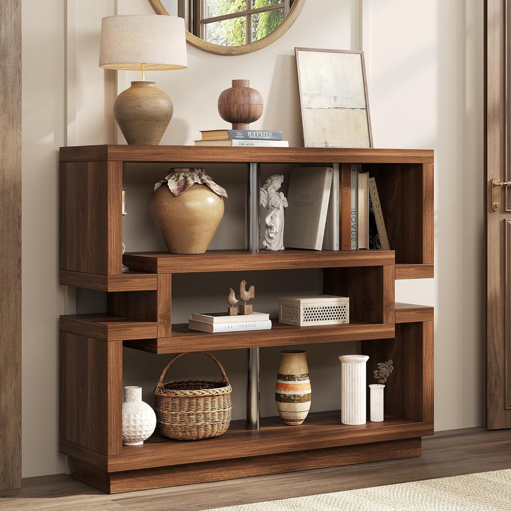 knoworld 40" Console Table for Entrayway, Farmhouse Entry Table with 4 T...