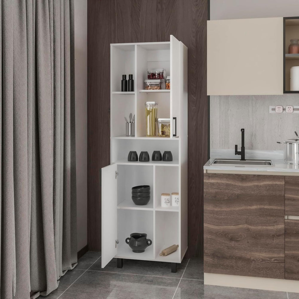 23.6" D*16.2" W*74.8" H Freestanding Kitchen Pantry with 4 She...