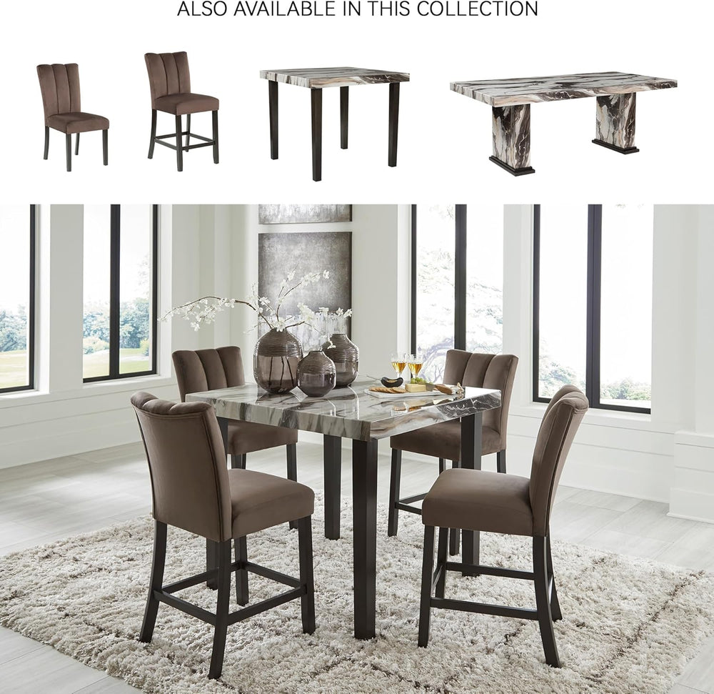 Signature Design by Ashley Jazmore Contemporary Counter Height Dining Table w...