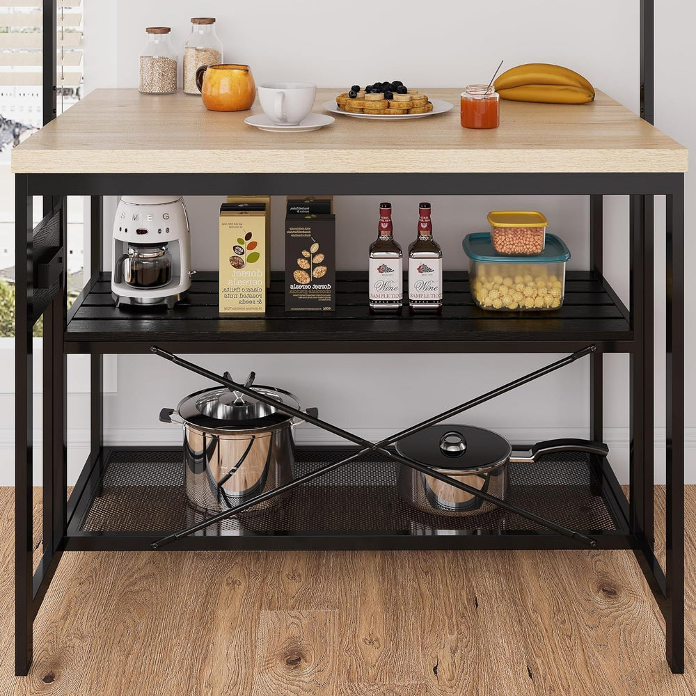 GarveeHome 47 in Versatile Kitchen Island with Storage – Durable Wood & S...