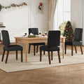 Wooden Dining Chairs Set of 6, Dining Room Chairs with Wood Legs, Cloud-Like Cushion & Reinforcement Structure Design for Kitchen/Living Room/Restaurant, Easy Assembly