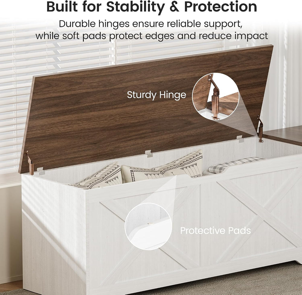 L Shaped Storage Bench, 63" Corner Bench with Storage, Breakfast Nook Be...