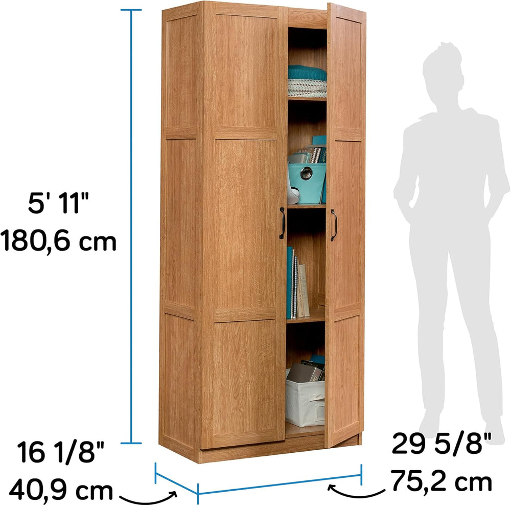 Sauder Select Storage Cabinet, Pantry Cabinet Kitchen Storage with Adjustable...