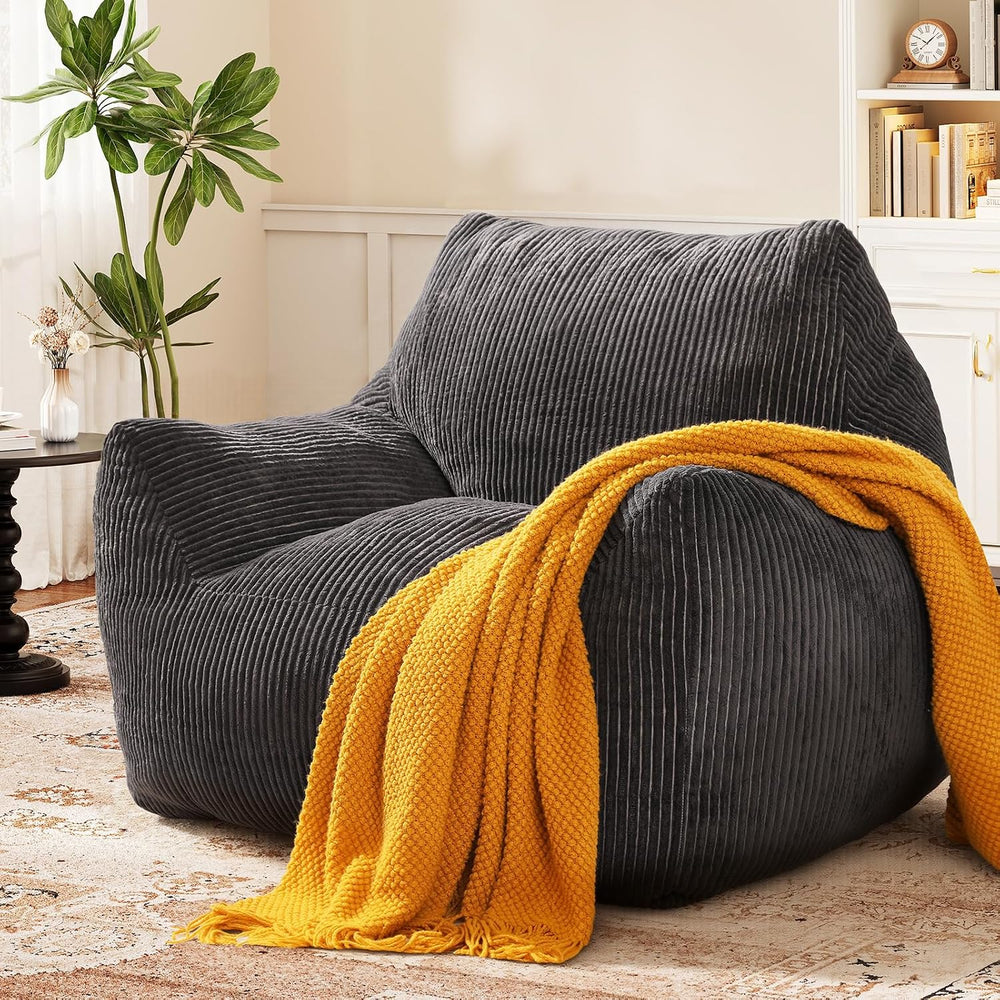 Big Bean Bag Chair for Adults, Ultra Soft BeanBag for Living Room | Stuffed B...