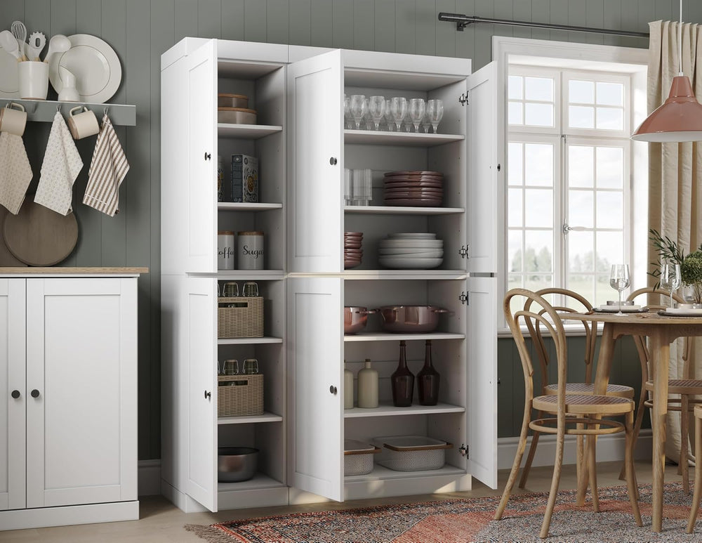 Palace Imports Solid Wood Tall Kitchen Pantry Cabinet - 71.5" H x 48.5&q...