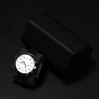Oirlv Luxury Hexagonal Leather Watch Travel Case Watch Organizer Case for Men Portable Jewelry Storage Roll Organizer(2-Slot,Black)