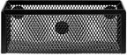 Amazon Basics Magnetic storage Bins, Office Caddy Storage, Black, Pack of 3, 6" x 2.5" x 2.2"