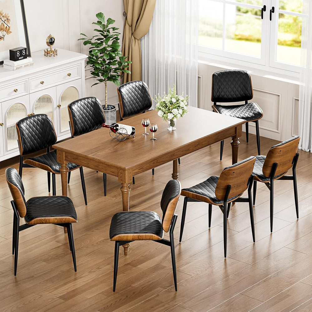YaFiti Dining Chairs Set of 2, Mid Century Modern Accent Dining Room and Kitc...