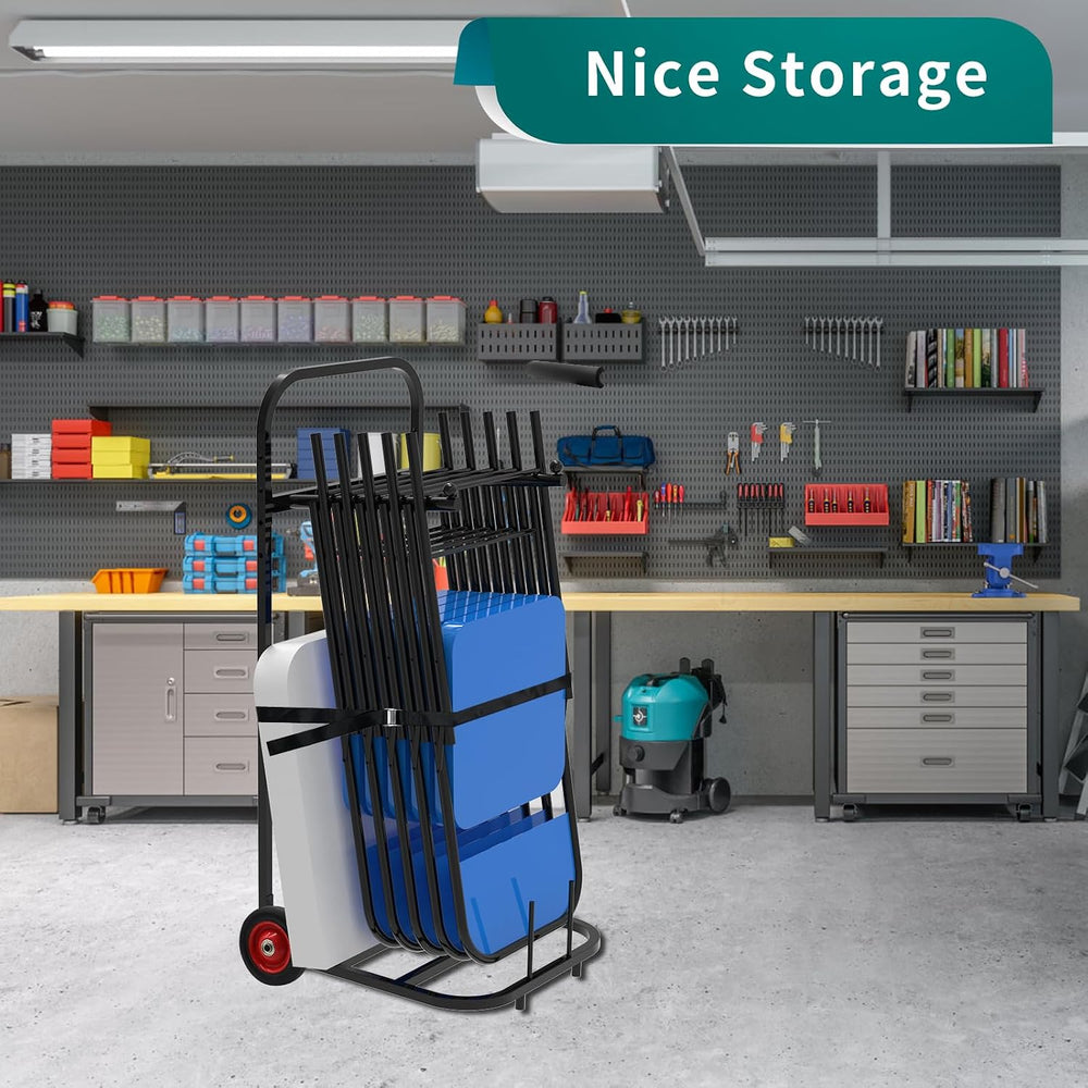 Folding Chair and Table Cart,Small-Sized Chair Storage Cart,200LBS Capacity