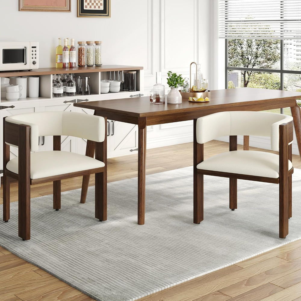 Squireewo Barrel Dining Chairs Set of 2, Modern Dining Room Chairs with Curve...