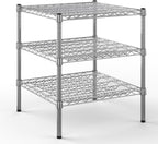 24" Deep x 24" Wide x 27" Height Wire Shelving Kit | 3-Tier | NSF Commercial Storage Rack Unit